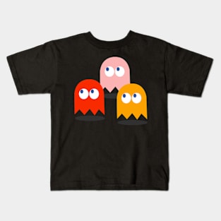 Retro Videogame Ghosts Kids T-Shirt